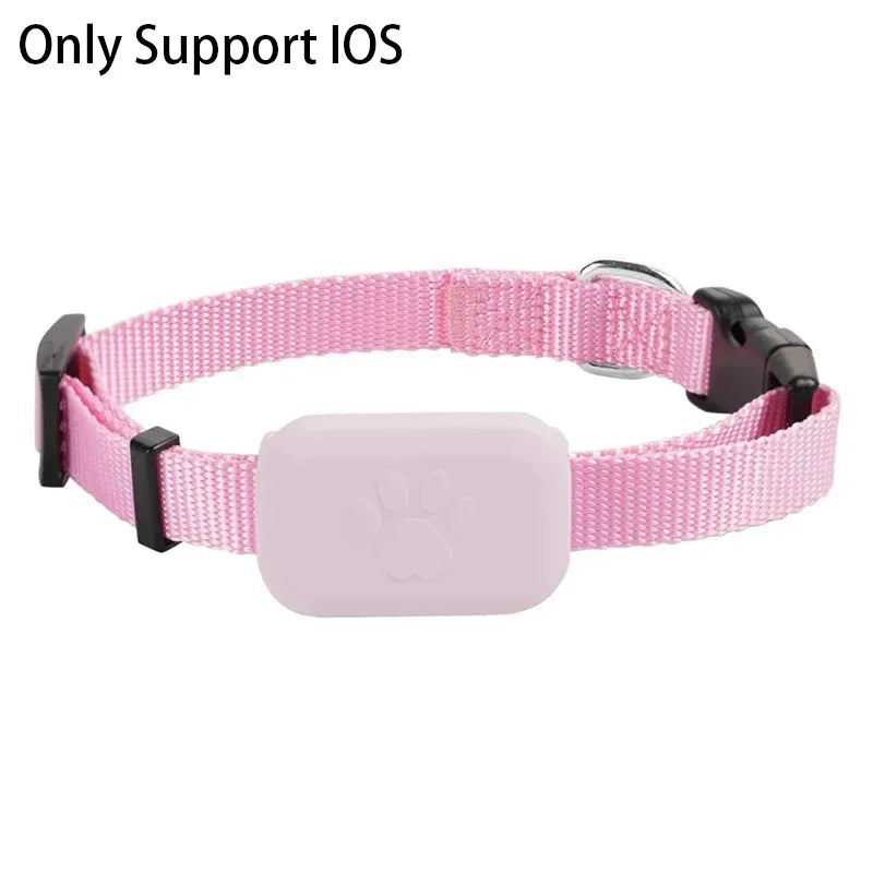 Remote Pet GPS Tracker Real-Time Waterproof Movement Alert Collar Anti-Lost Global Locator for Dogs And Cats Compatible with Apple Find APP