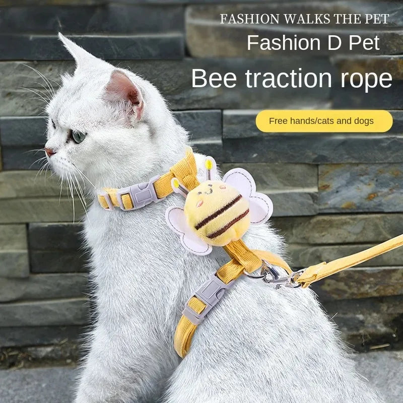 Bee Happy Pet Harness & Leash Set 🐝
