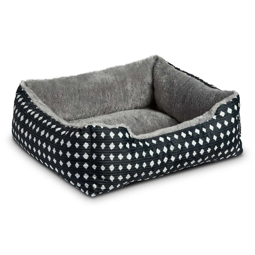 🐾 Small Cuddler Pet Bed – Cozy Bolster Bed for Small Dogs & Cats