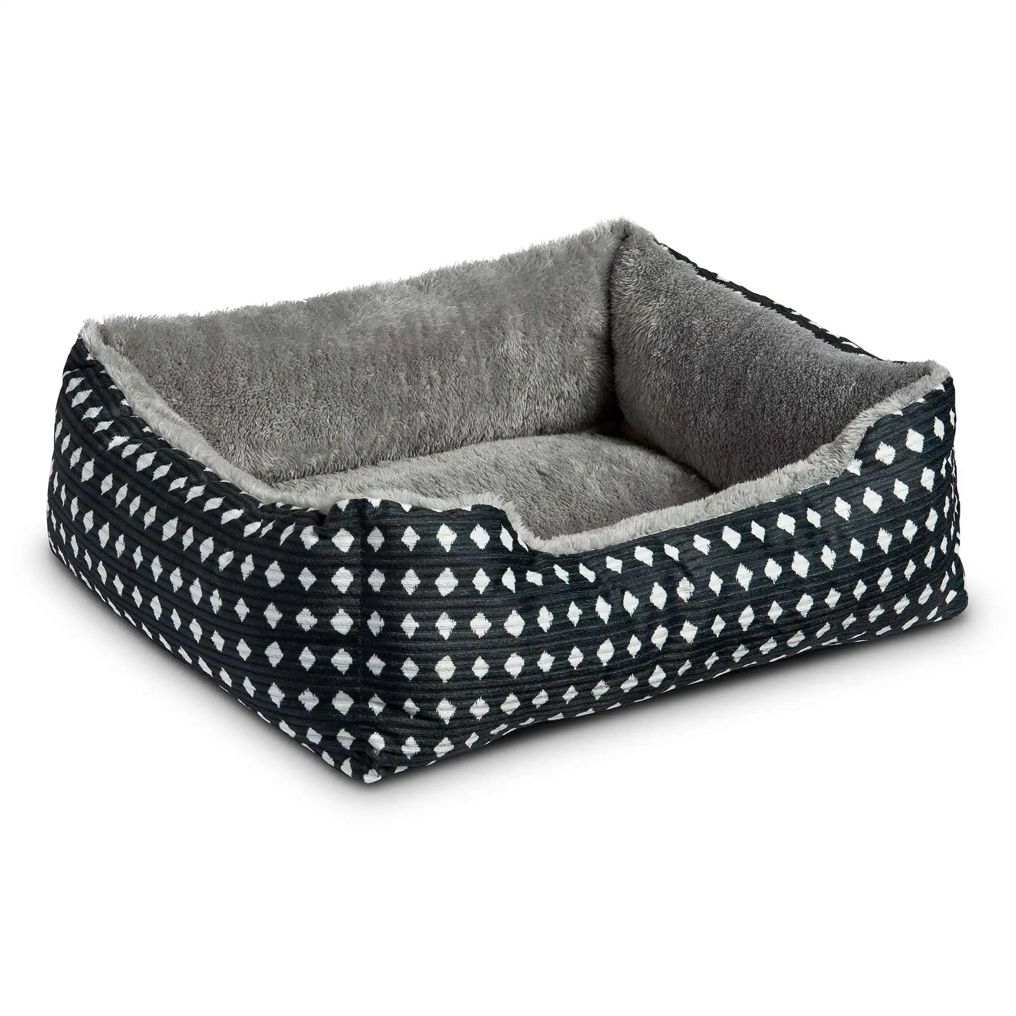 🐾 Small Cuddler Pet Bed – Cozy Bolster Bed for Small Dogs & Cats