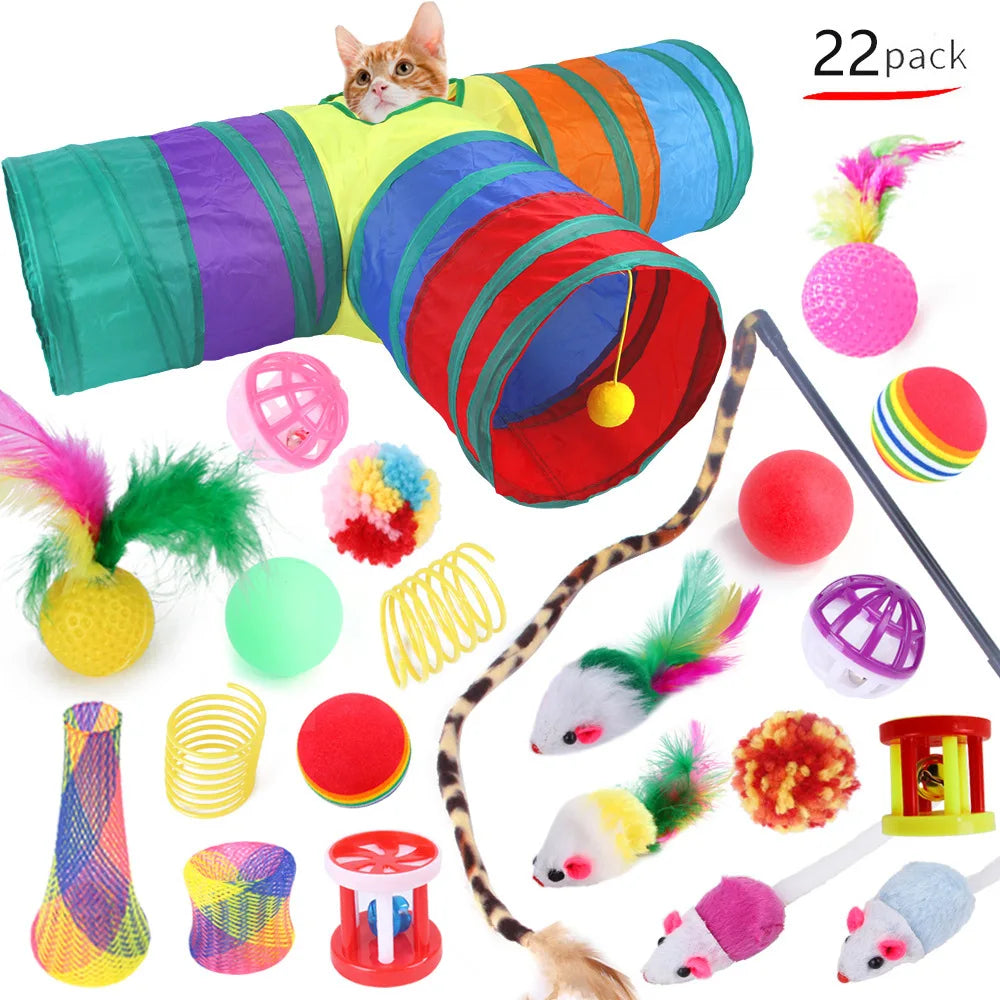 🐱✨ The Ultimate Kitty Play Bundle – 12 to 24 Piece Cat Toy Set