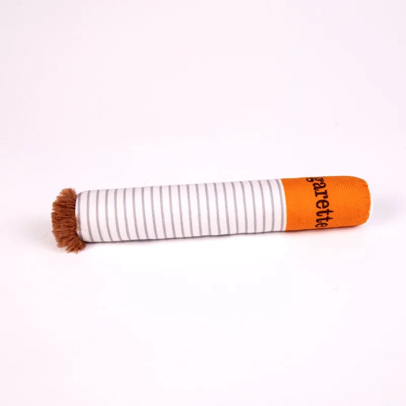 🚬 Ciggy the Chew Toy – Funny Plush Squeaky Dog Toy 🐾