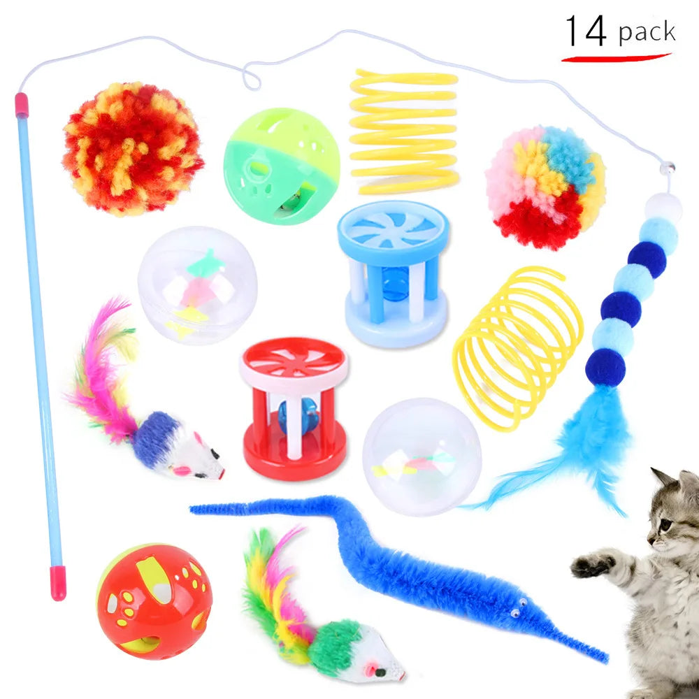 🐱✨ The Ultimate Kitty Play Bundle – 12 to 24 Piece Cat Toy Set