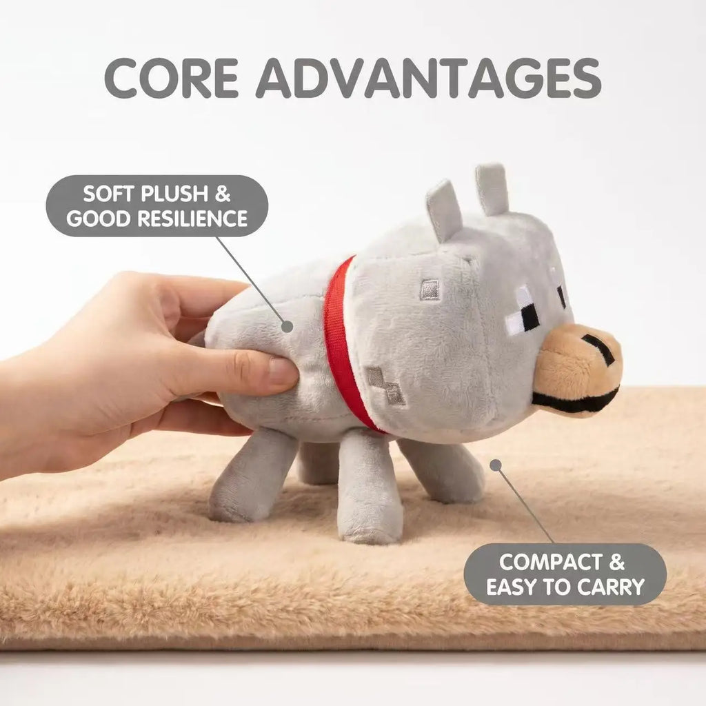 Snuggly Wolf Plush Toy 🐺
