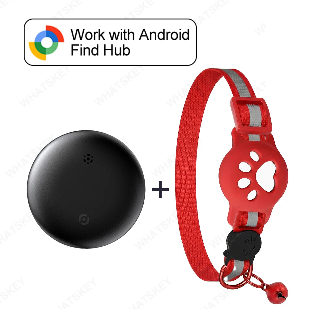 Adjustable Pet Collar Pet Tracker Google Find My Gps Tracker Android location Anti-theft For Cars Tracking Card RingNecklace
