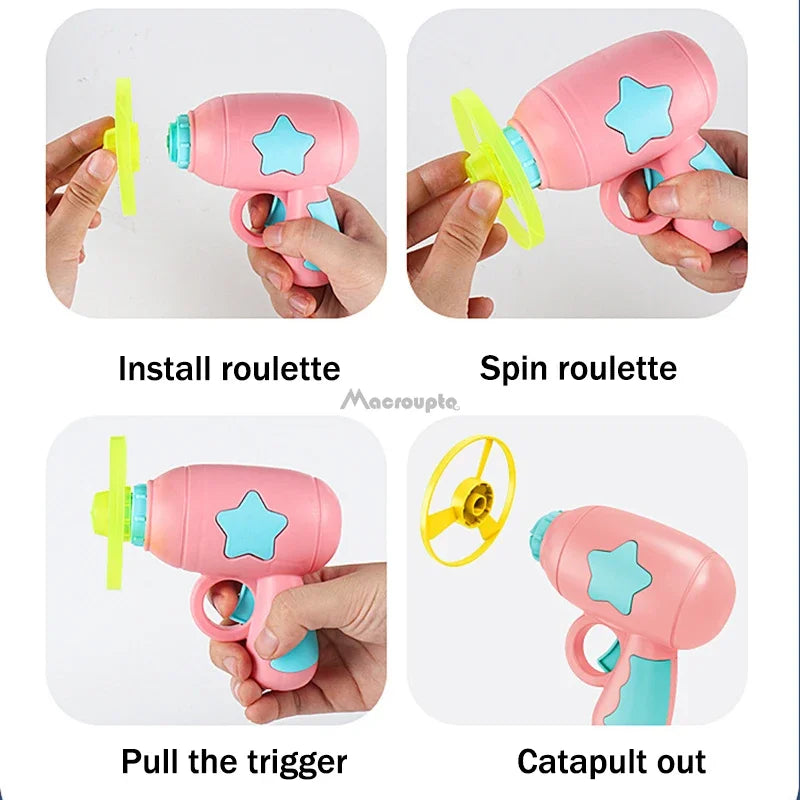 Mini Flying Disc Launcher — The Ultimate Cat Chase Toy 🐱