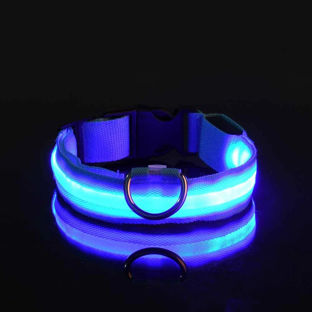 🐕✨ LED Glow Dog Collar – Flashing Safety Collar for Night Walks
