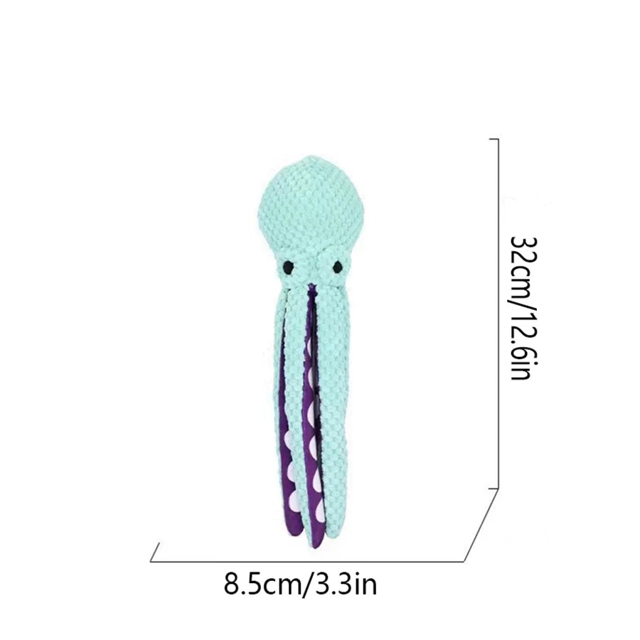 Squeaky Plush Octopus — The Dog Toy They'll Go Crazy For! 🐙🐾