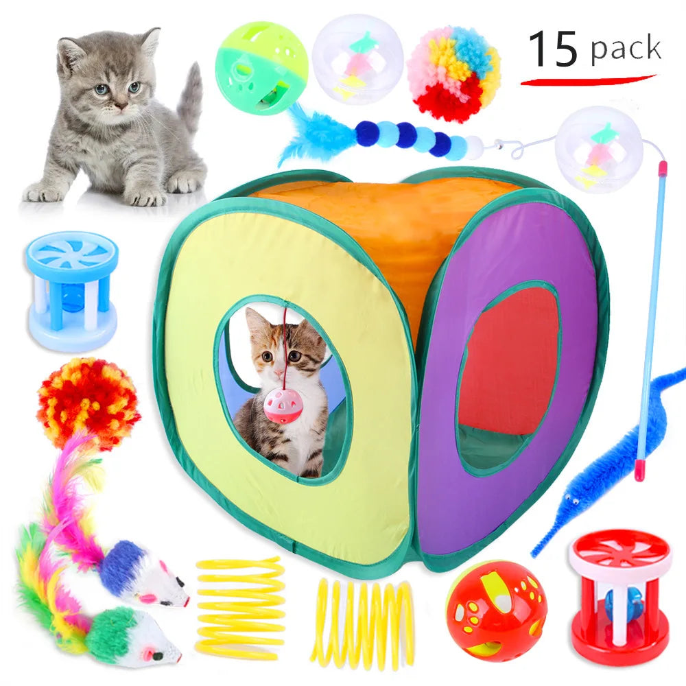 🐱✨ The Ultimate Kitty Play Bundle – 12 to 24 Piece Cat Toy Set