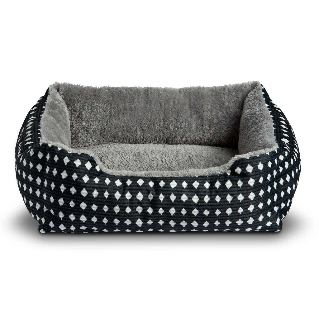 🐾 Small Cuddler Pet Bed – Cozy Bolster Bed for Small Dogs & Cats