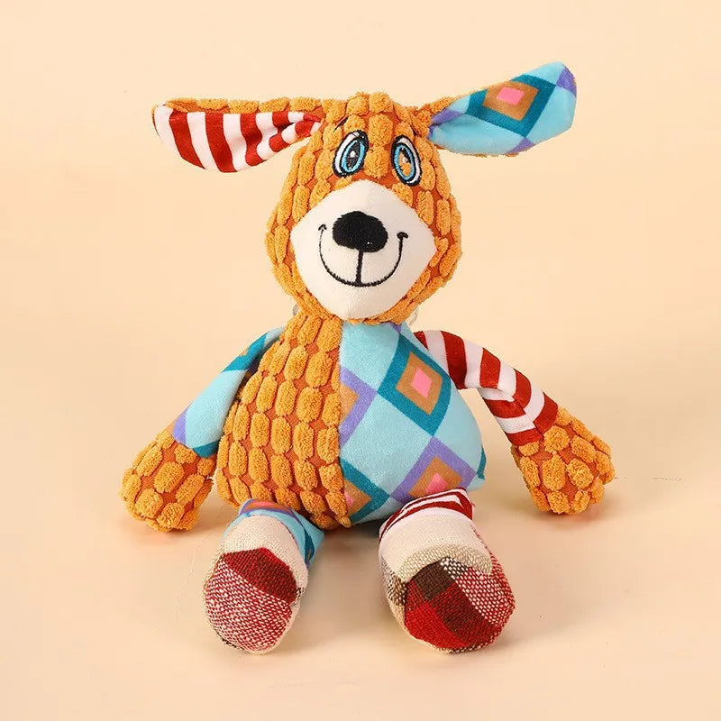 Squeaky Animal Plush Chew Toy 🐶🐘
