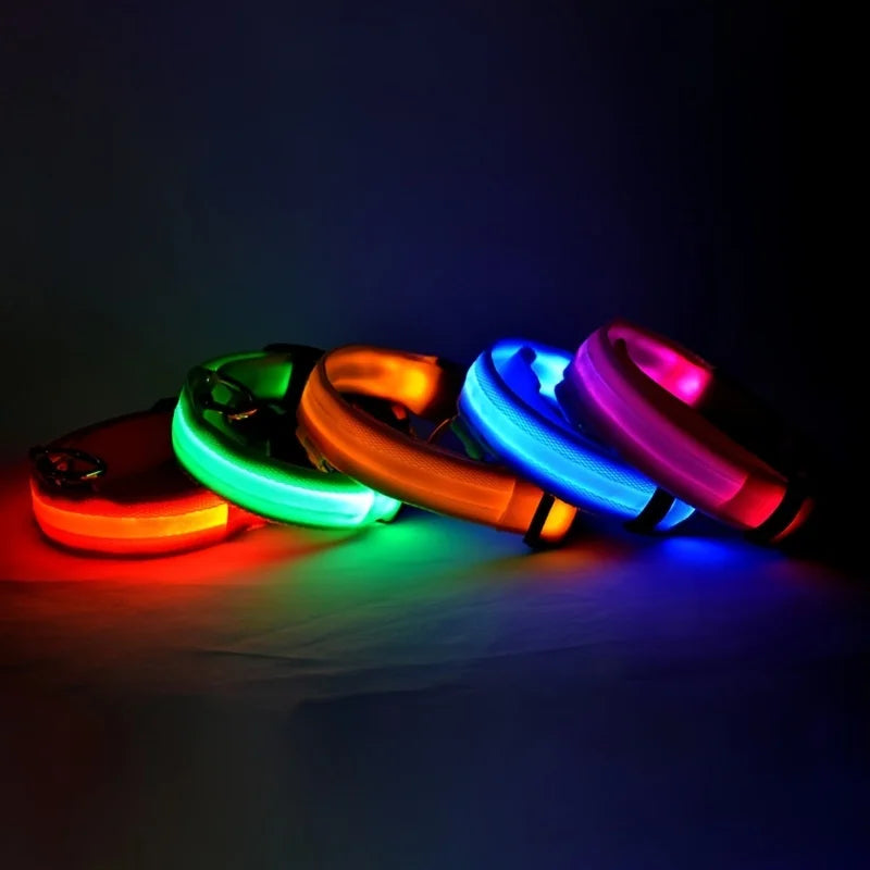 🐕✨ LED Glow Dog Collar – Flashing Safety Collar for Night Walks