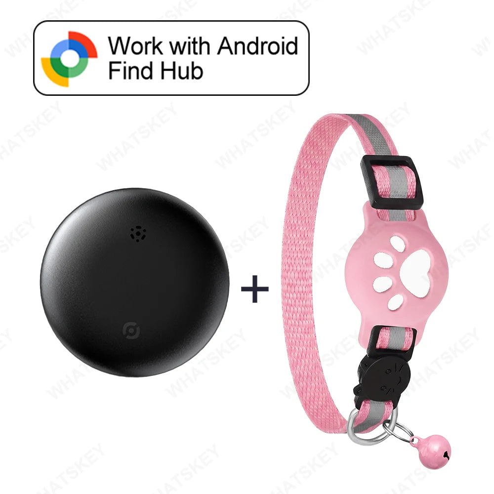 Adjustable Pet Collar Pet Tracker Google Find My Gps Tracker Android location Anti-theft For Cars Tracking Card RingNecklace
