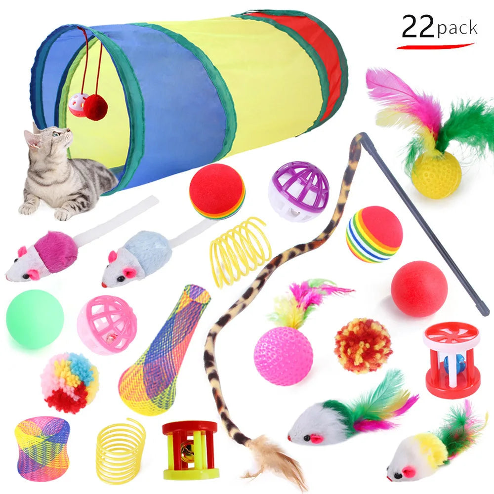 🐱✨ The Ultimate Kitty Play Bundle – 12 to 24 Piece Cat Toy Set