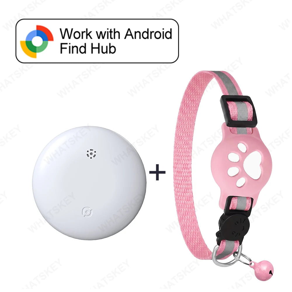 Adjustable Pet Collar Pet Tracker Google Find My Gps Tracker Android location Anti-theft For Cars Tracking Card RingNecklace