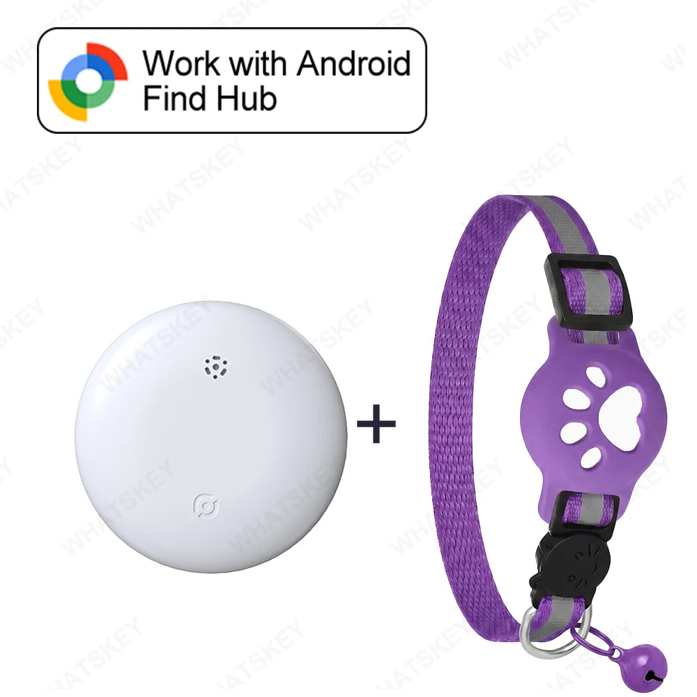 Adjustable Pet Collar Pet Tracker Google Find My Gps Tracker Android location Anti-theft For Cars Tracking Card RingNecklace