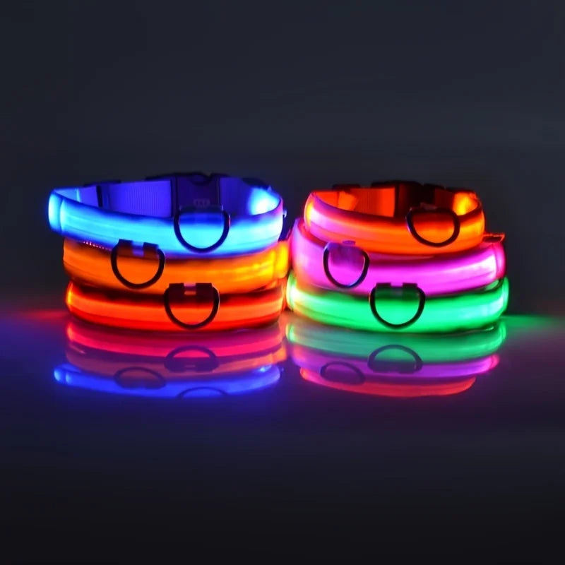 🐕✨ LED Glow Dog Collar – Flashing Safety Collar for Night Walks