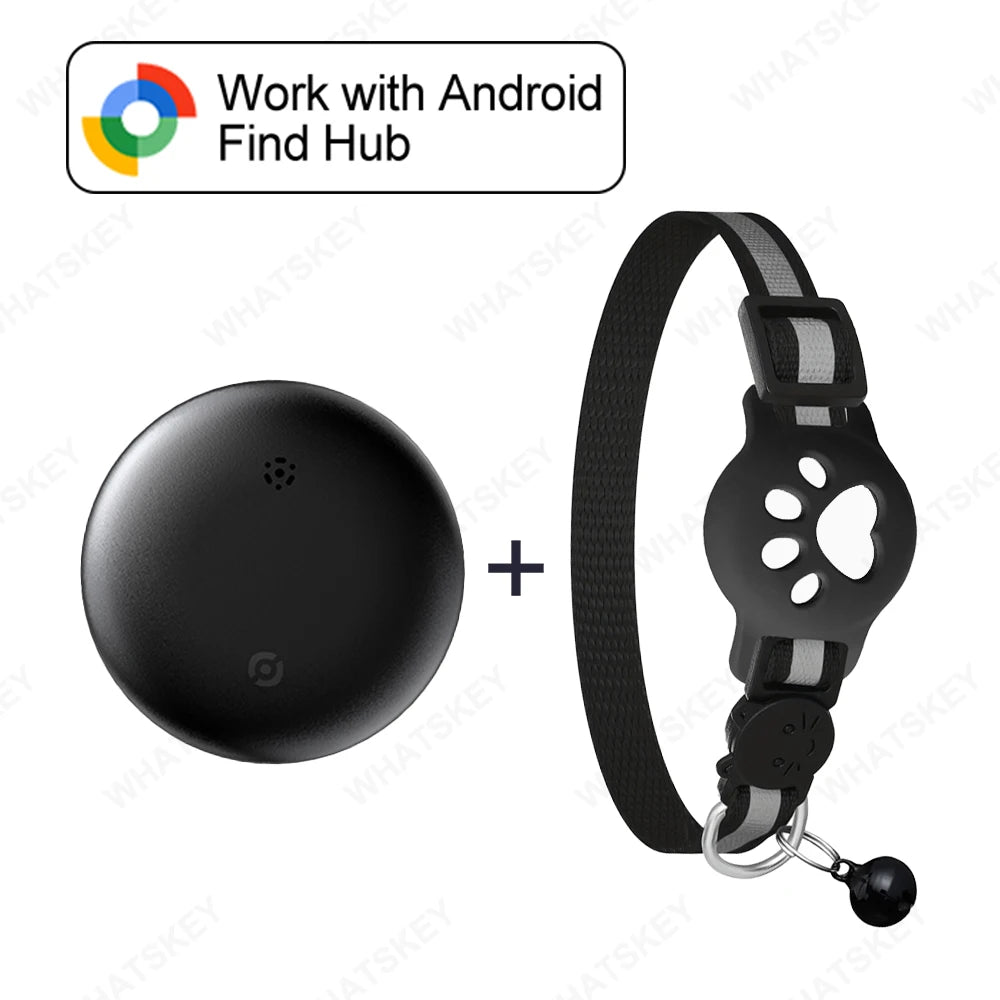 Adjustable Pet Collar Pet Tracker Google Find My Gps Tracker Android location Anti-theft For Cars Tracking Card RingNecklace