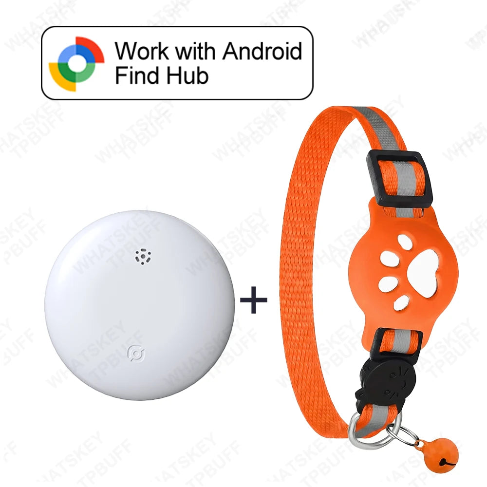 Adjustable Pet Collar Pet Tracker Google Find My Gps Tracker Android location Anti-theft For Cars Tracking Card RingNecklace
