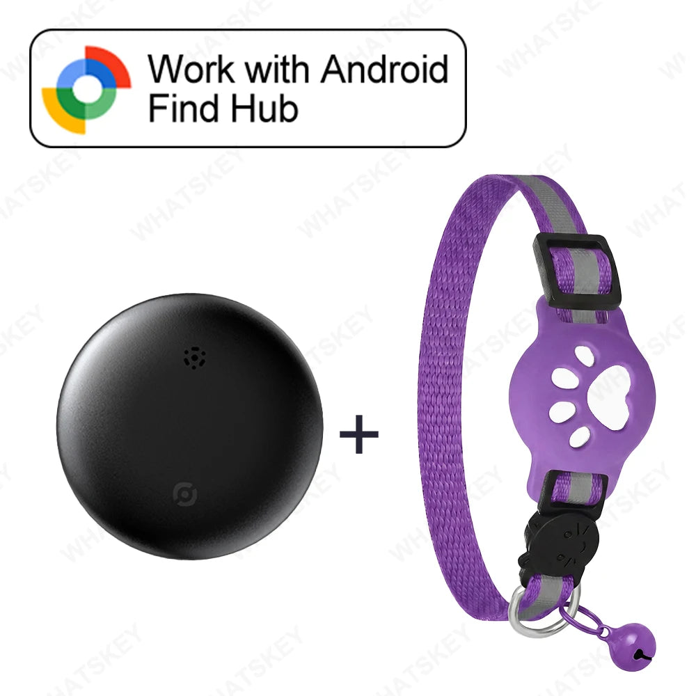 Adjustable Pet Collar Pet Tracker Google Find My Gps Tracker Android location Anti-theft For Cars Tracking Card RingNecklace