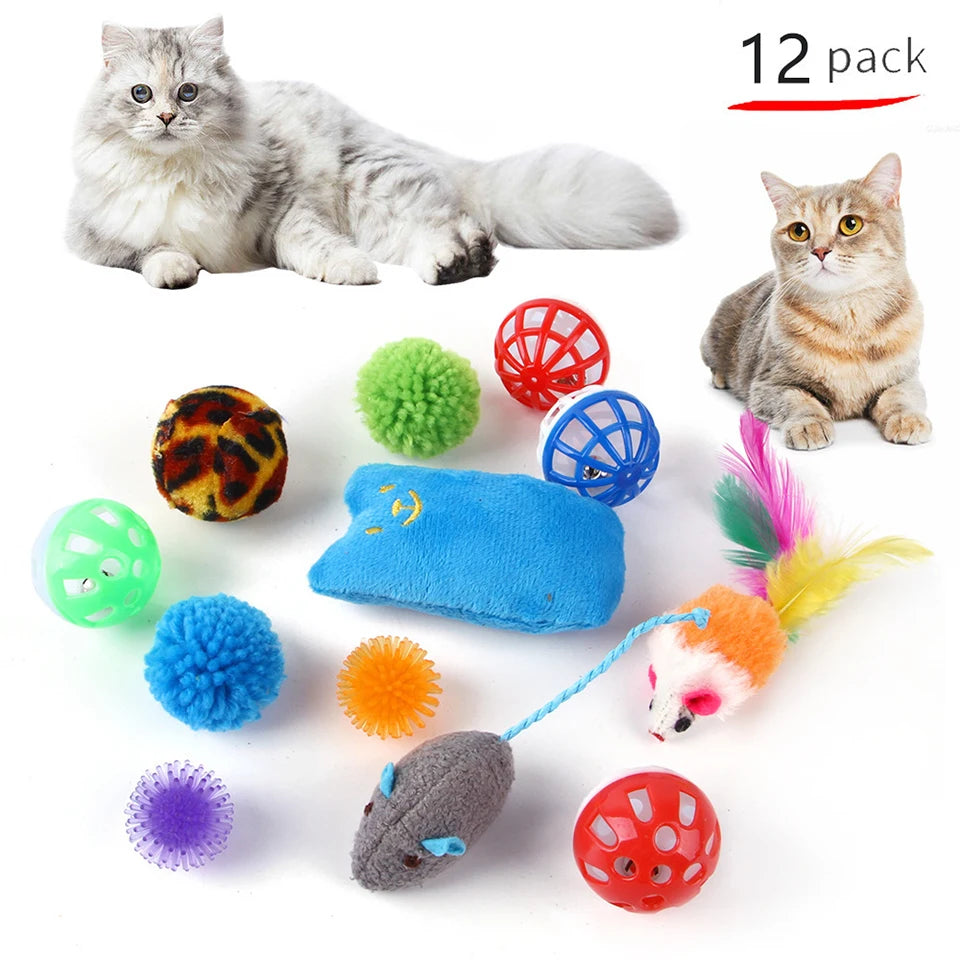 🐱✨ The Ultimate Kitty Play Bundle – 12 to 24 Piece Cat Toy Set