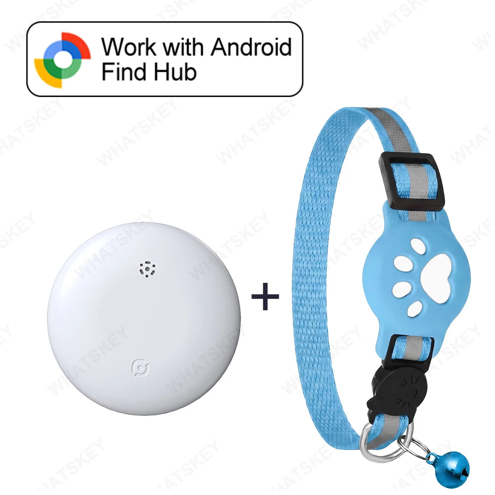 Adjustable Pet Collar Pet Tracker Google Find My Gps Tracker Android location Anti-theft For Cars Tracking Card RingNecklace