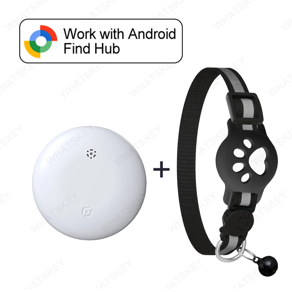 Adjustable Pet Collar Pet Tracker Google Find My Gps Tracker Android location Anti-theft For Cars Tracking Card RingNecklace