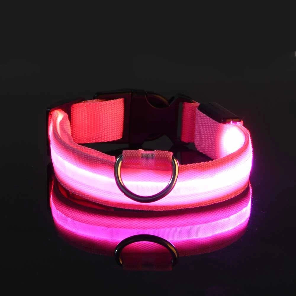 🐕✨ LED Glow Dog Collar – Flashing Safety Collar for Night Walks