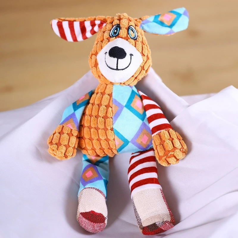 Squeaky Animal Plush Chew Toy 🐶🐘