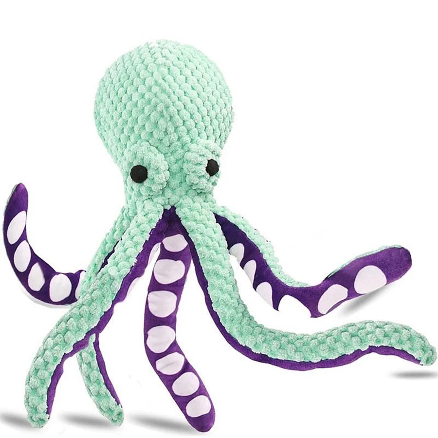 Squeaky Plush Octopus — The Dog Toy They'll Go Crazy For! 🐙🐾