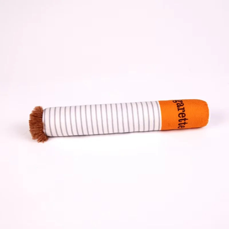 🚬 Ciggy the Chew Toy – Funny Plush Squeaky Dog Toy 🐾
