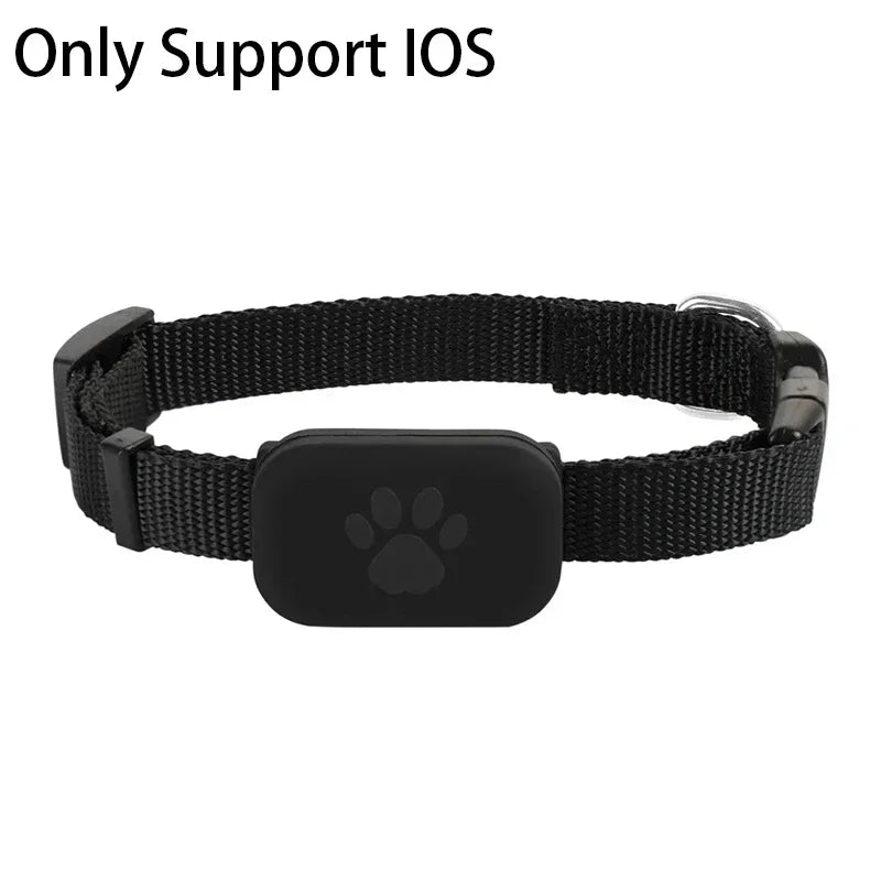 Remote Pet GPS Tracker Real-Time Waterproof Movement Alert Collar Anti-Lost Global Locator for Dogs And Cats Compatible with Apple Find APP