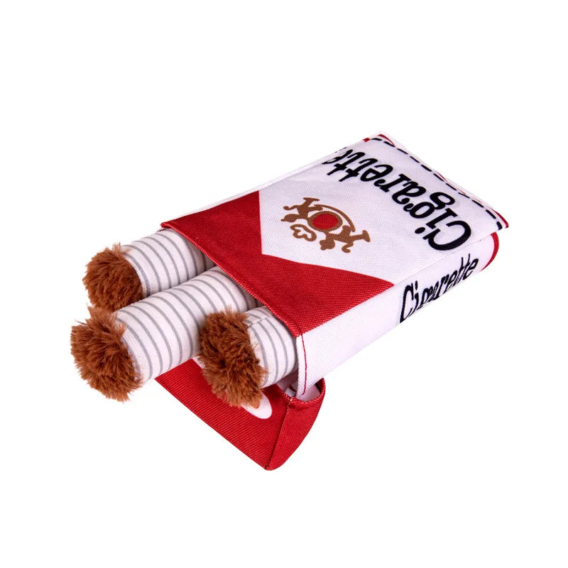 🚬 Ciggy the Chew Toy – Funny Plush Squeaky Dog Toy 🐾