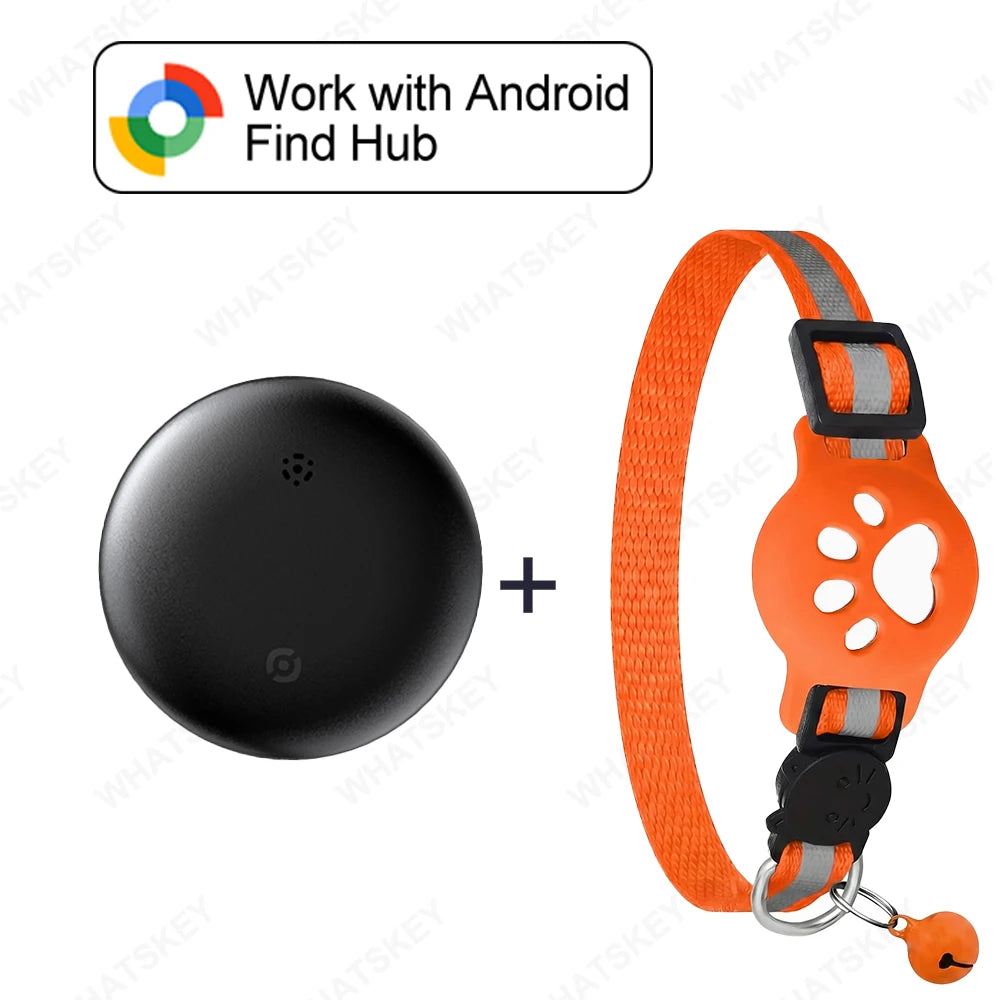 Adjustable Pet Collar Pet Tracker Google Find My Gps Tracker Android location Anti-theft For Cars Tracking Card RingNecklace